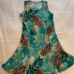 Susan Graver tropical dress. Size S